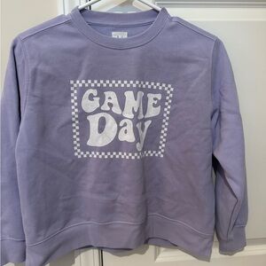 Shop The Mint Boutique Girls Purple 'Game Day' Sweatshirt
